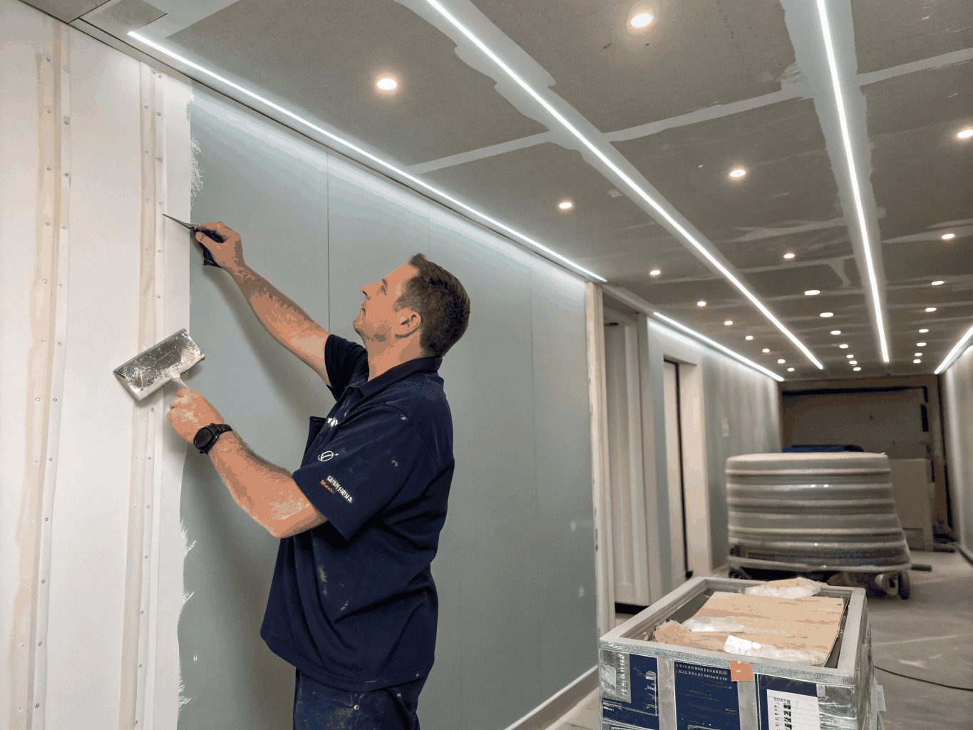 High-quality Level 5 drywall finish in a Toronto home