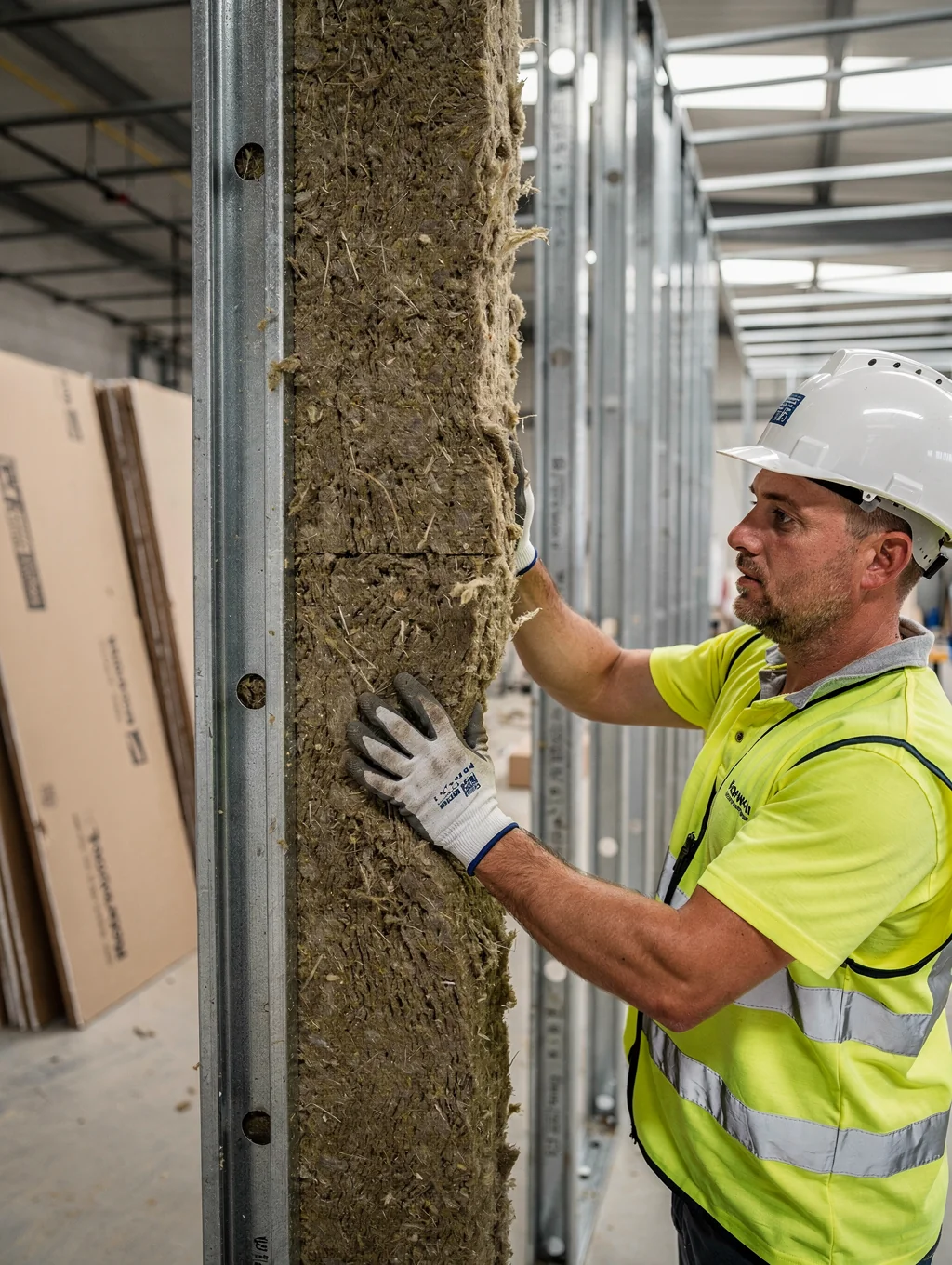 Installation of high-performance insulation batts in a wall cavity