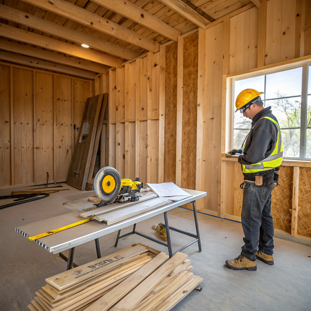 Residential wood framing structure