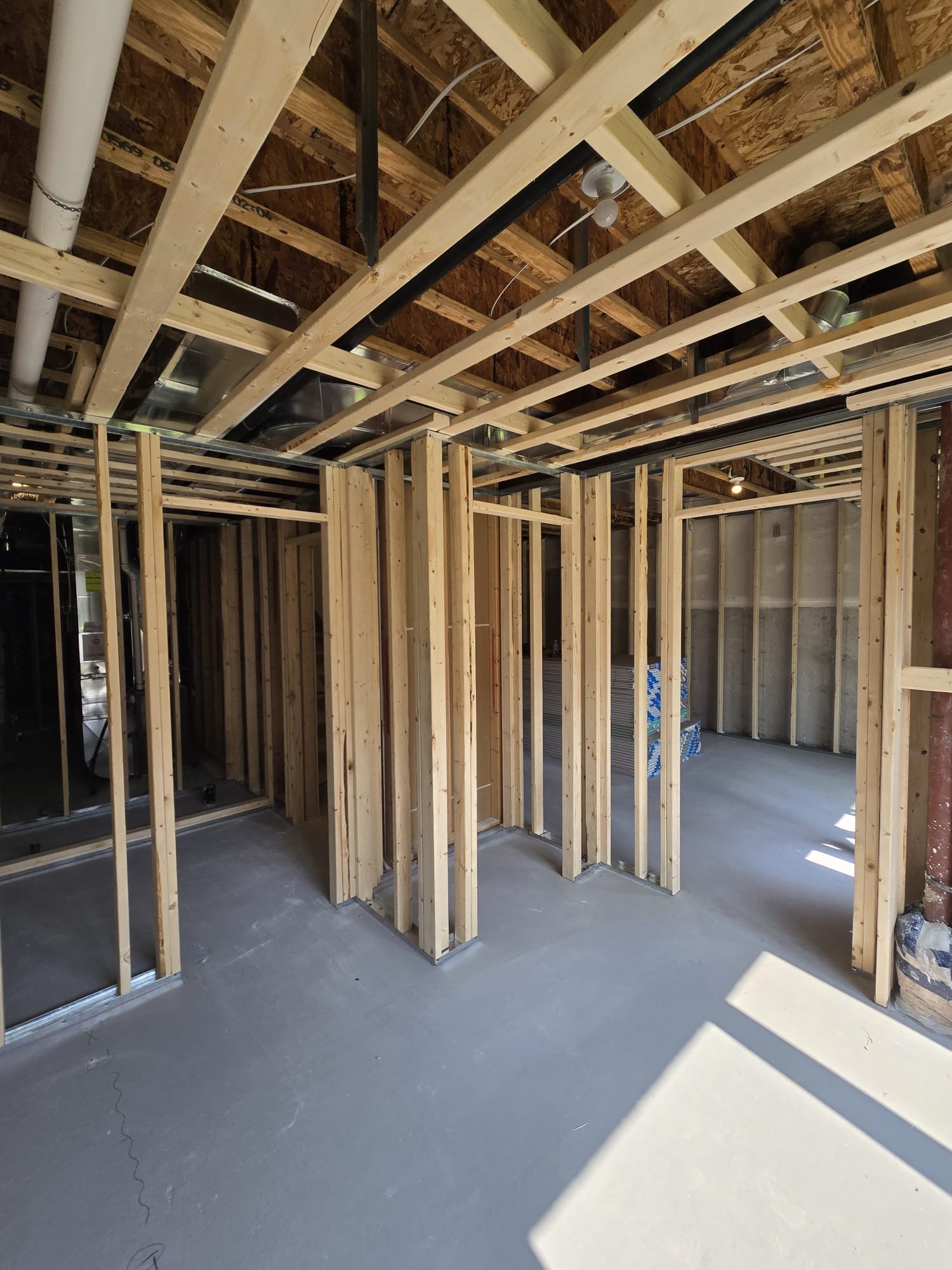 Residential wood framing structure